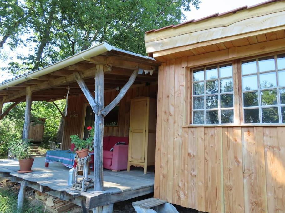 Cosy Cabane Montbrun-Bocage Bagian luar foto