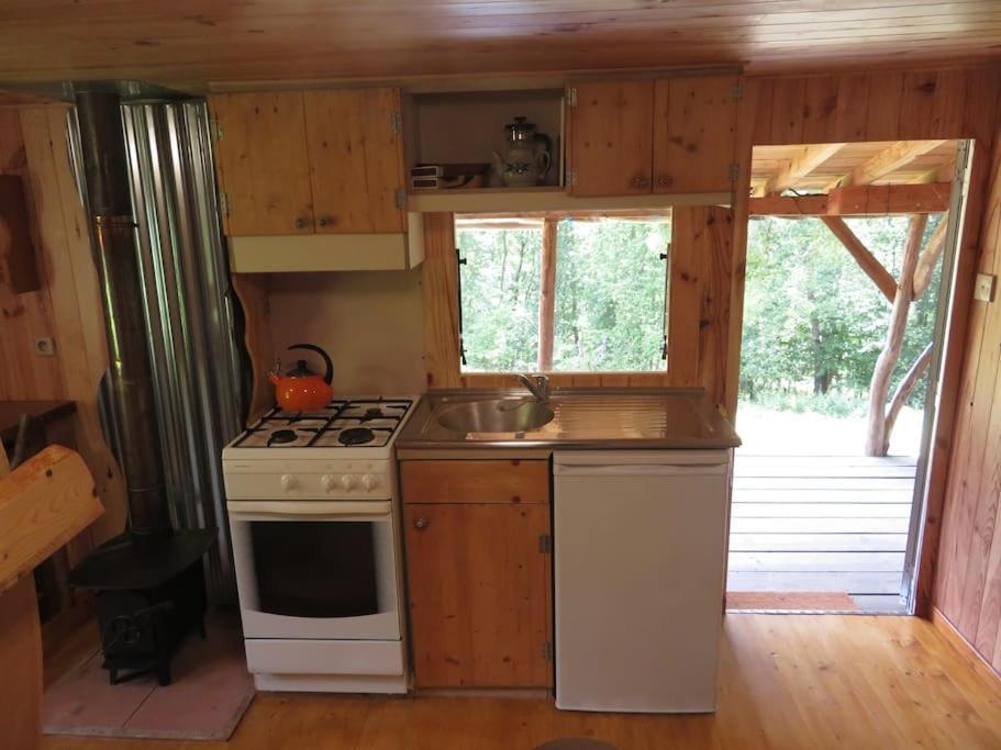 Cosy Cabane Montbrun-Bocage Bagian luar foto